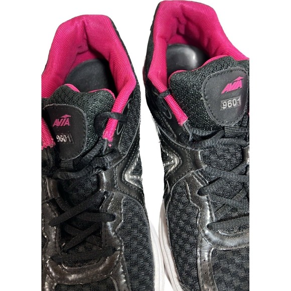 Avia  Women’s Black Pink Shock Bound Heel Ladies Sneakers Shoe Size 9 CrossFit - Picture 9 of 12